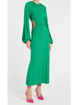 Rebecca Vallance Edie Cut Out Midi Dress in Green Size AU 8 for rent on The Volte - image 2