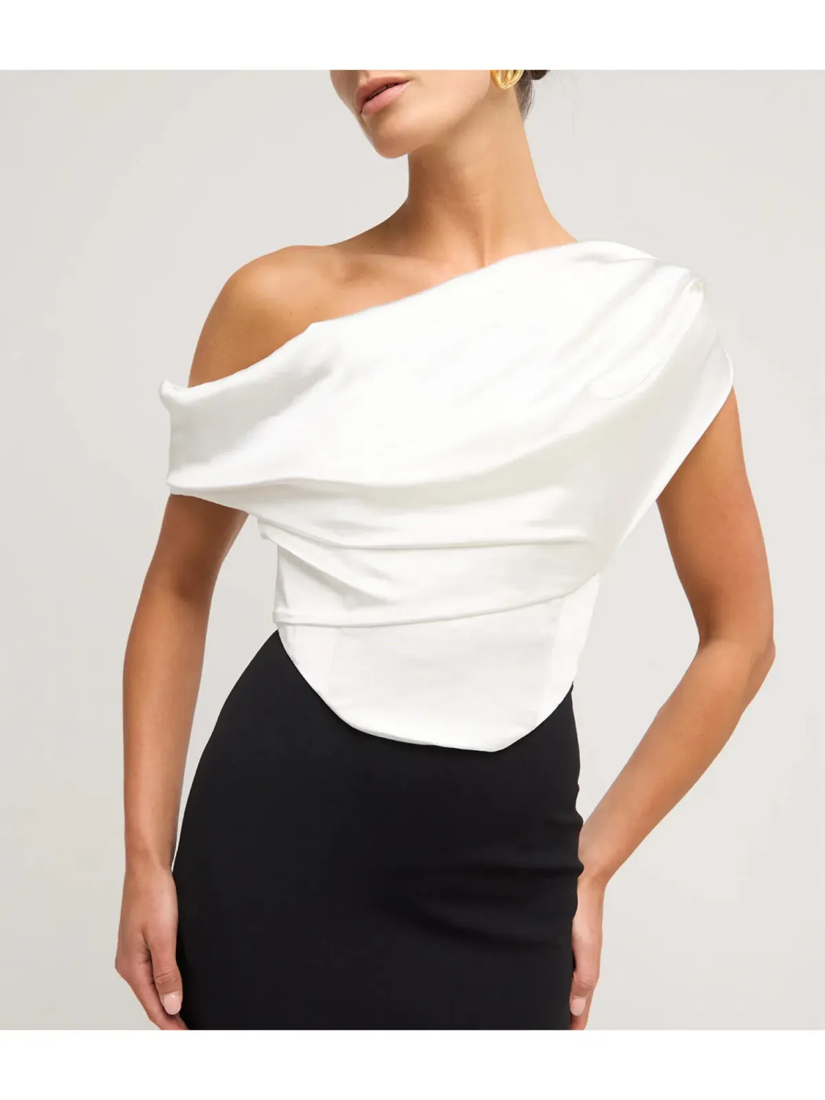 Solace London Kara Maxi Dress Black/Cream Size AU 12 - Image 2