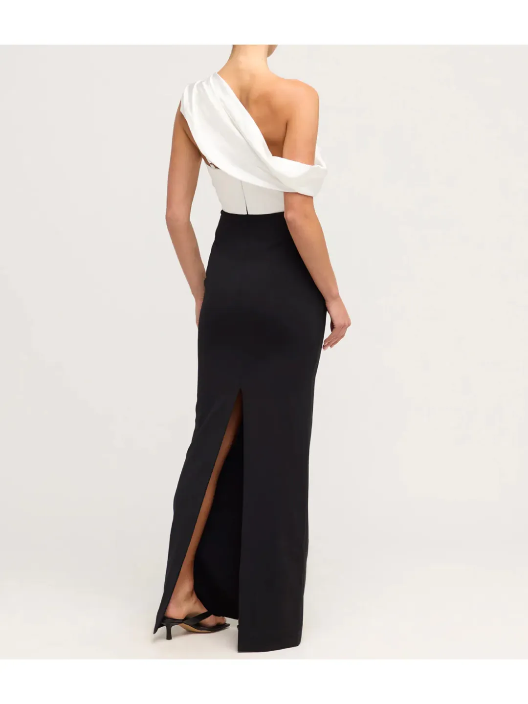 Solace London Kara Maxi Dress Black/Cream Size AU 12 for rent on The Volte - main image