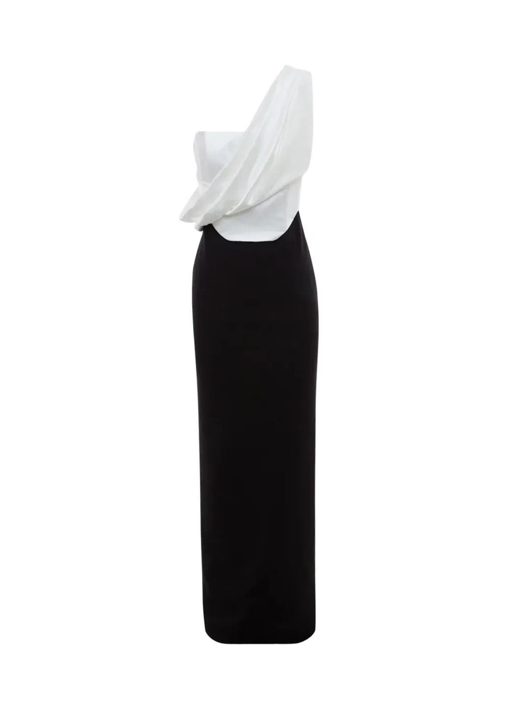 Solace London Kara Maxi Dress Black/Cream Size AU 12 for rent on The Volte - main image