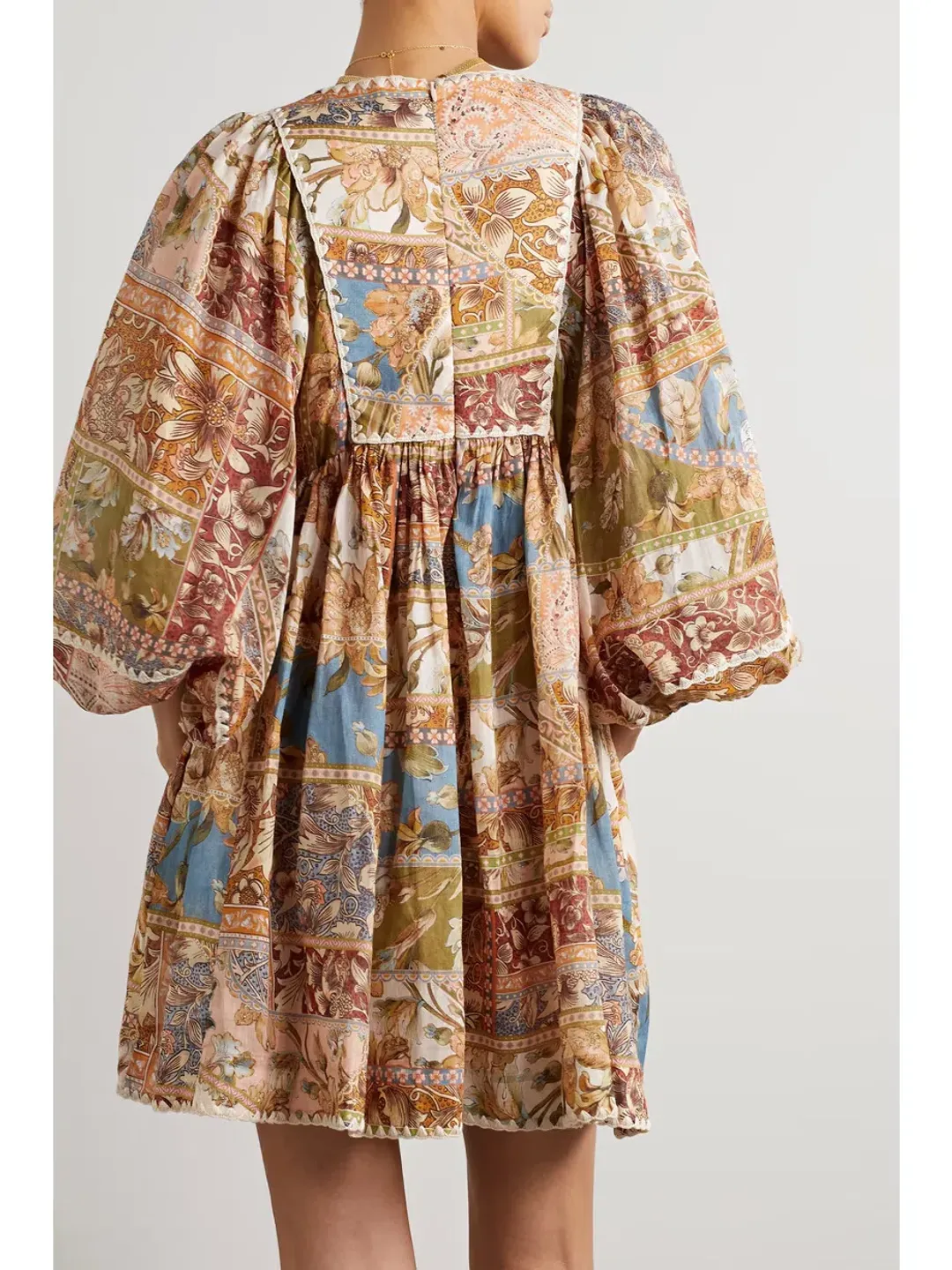 Zimmermann Chintz Billow Mini Dress Floral Patch Size 1 / AU 10 for rent on The Volte - main image