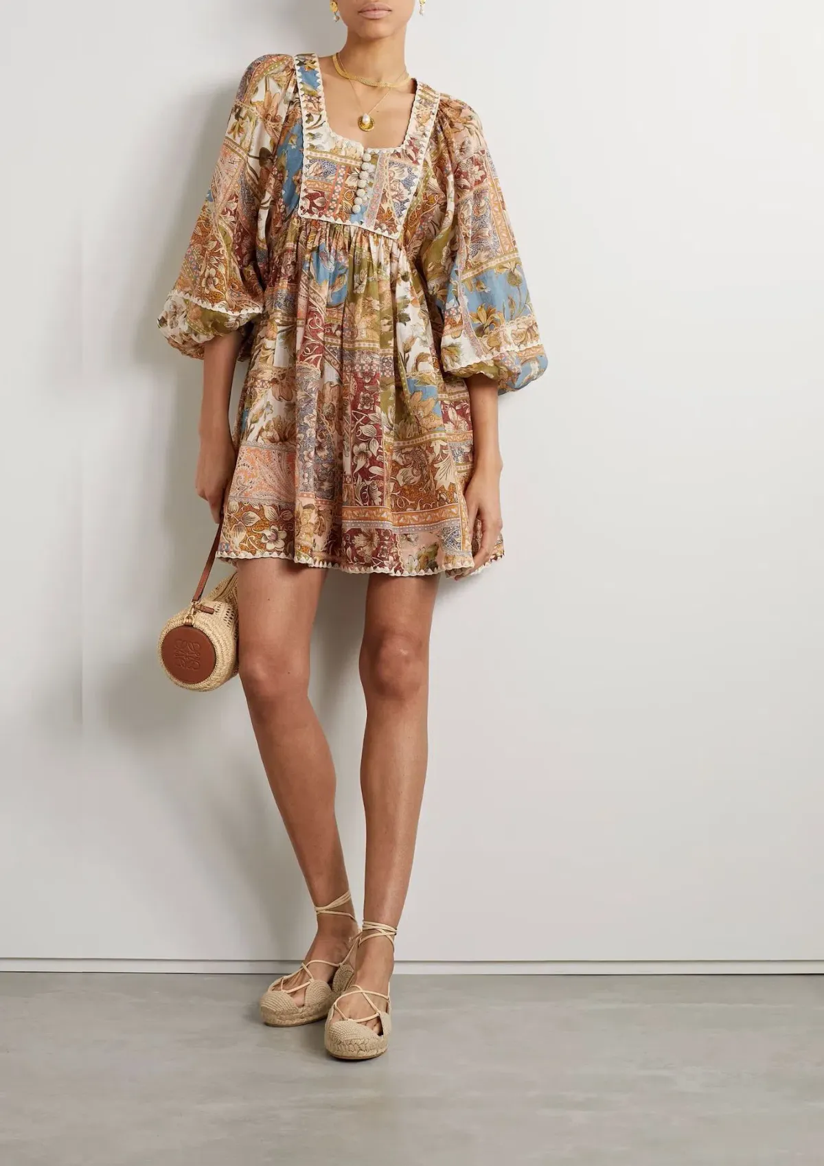 Zimmermann Chintz Billow Mini Dress Floral Patch Size 1 / AU 10 - Image 1