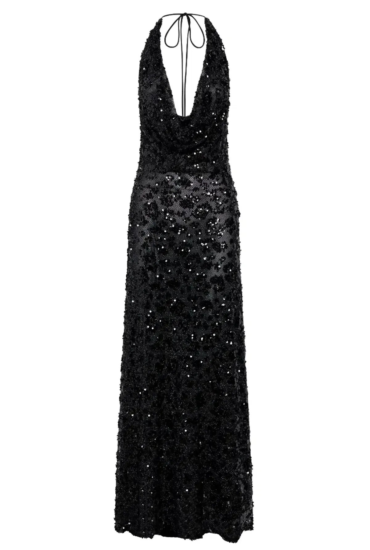 Meshki Nicola Maxi Dress Black Sequin Size S / AU 8 - Image 10