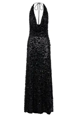Meshki Nicola Maxi Dress Black Sequin Size S / AU 8 for rent on The Volte - image 10