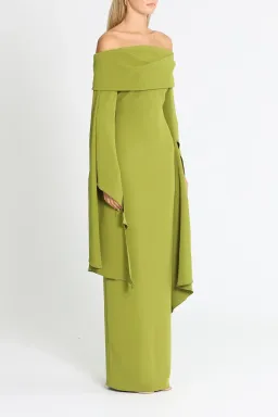 Solace London Arden Maxi Dress Green Size 6 for rent on The Volte - image 2