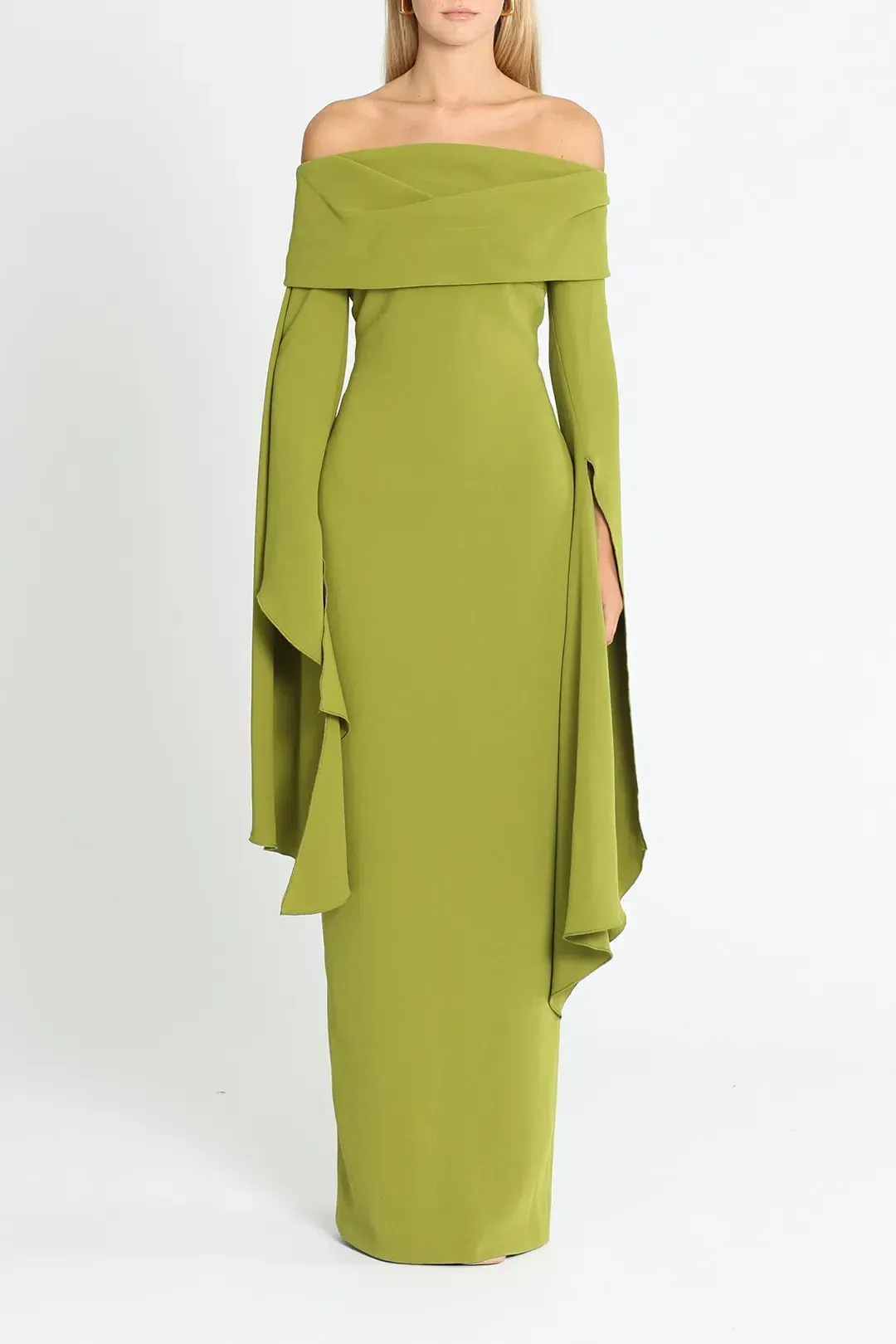 Solace London Arden Maxi Dress Green Size 6 for rent on The Volte - main image