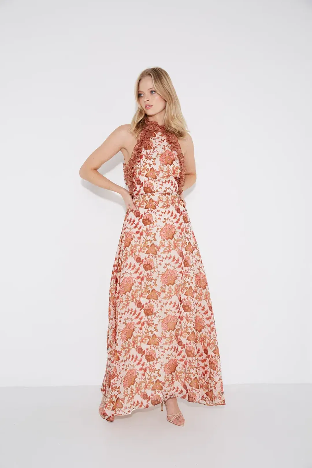 Sonya Moda Ajloun Maxi Dress Paisley Print Size 14 for rent on The Volte - main image