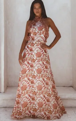 Sonya Moda Ajloun Maxi Dress Paisley Print Size 14 for rent on The Volte - image 3