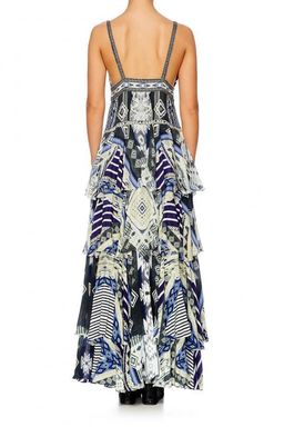 Camilla Tie The Knot Gathered Tiered Dress for rent on The Volte - image 2