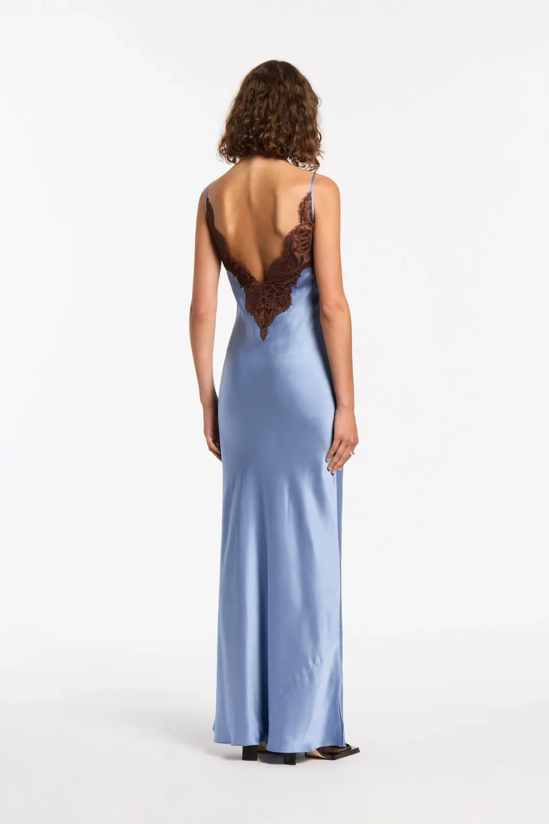 Sir The Label Danseurs Lace Slip Dress in Blue Size 0 / AU 6 for rent on The Volte - main image