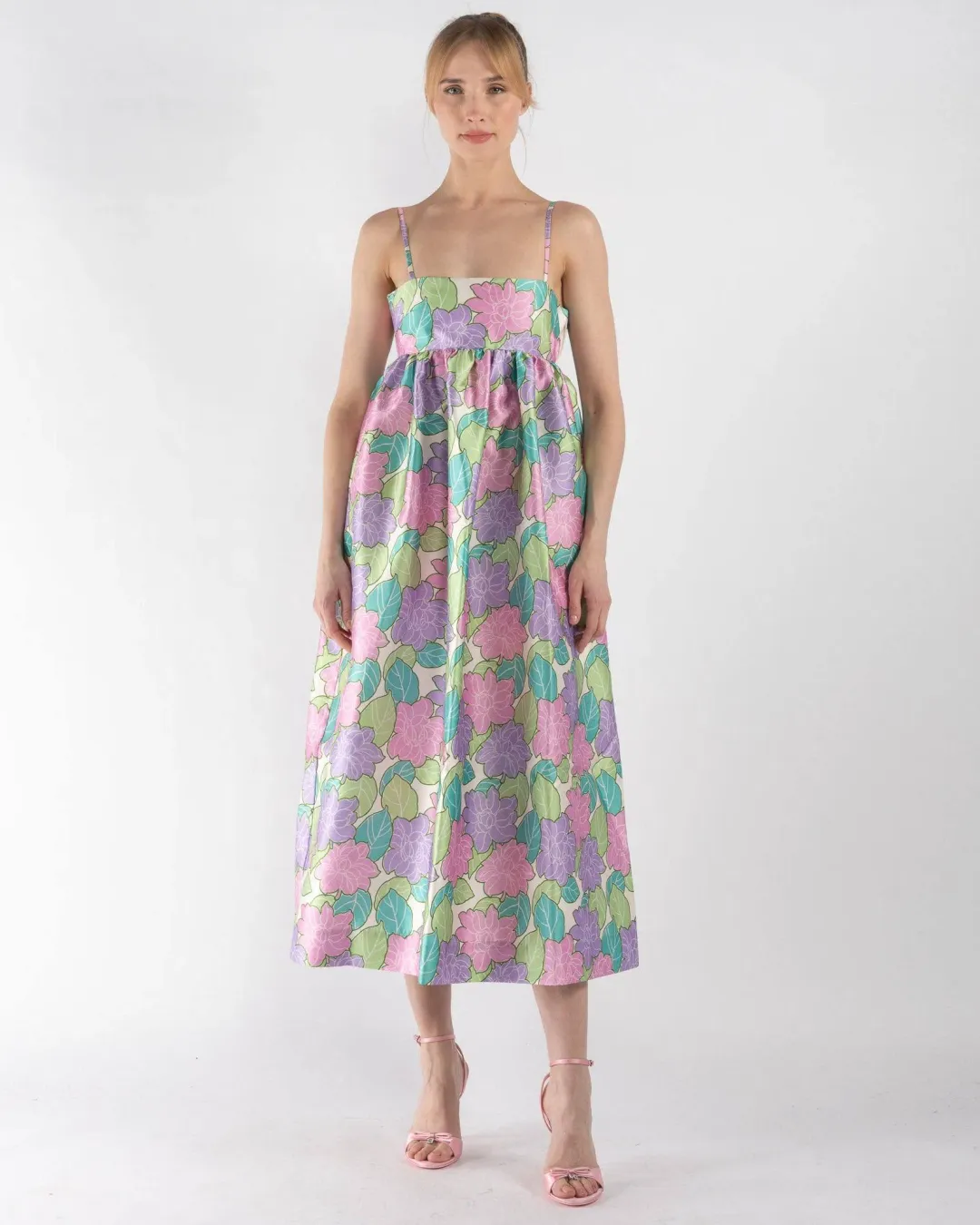 Alemais Luella Midi Dress Floral Size 10 for rent on The Volte - main image