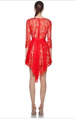 Lover Serpent Red Lace Dress size 10 for rent on The Volte - image 2