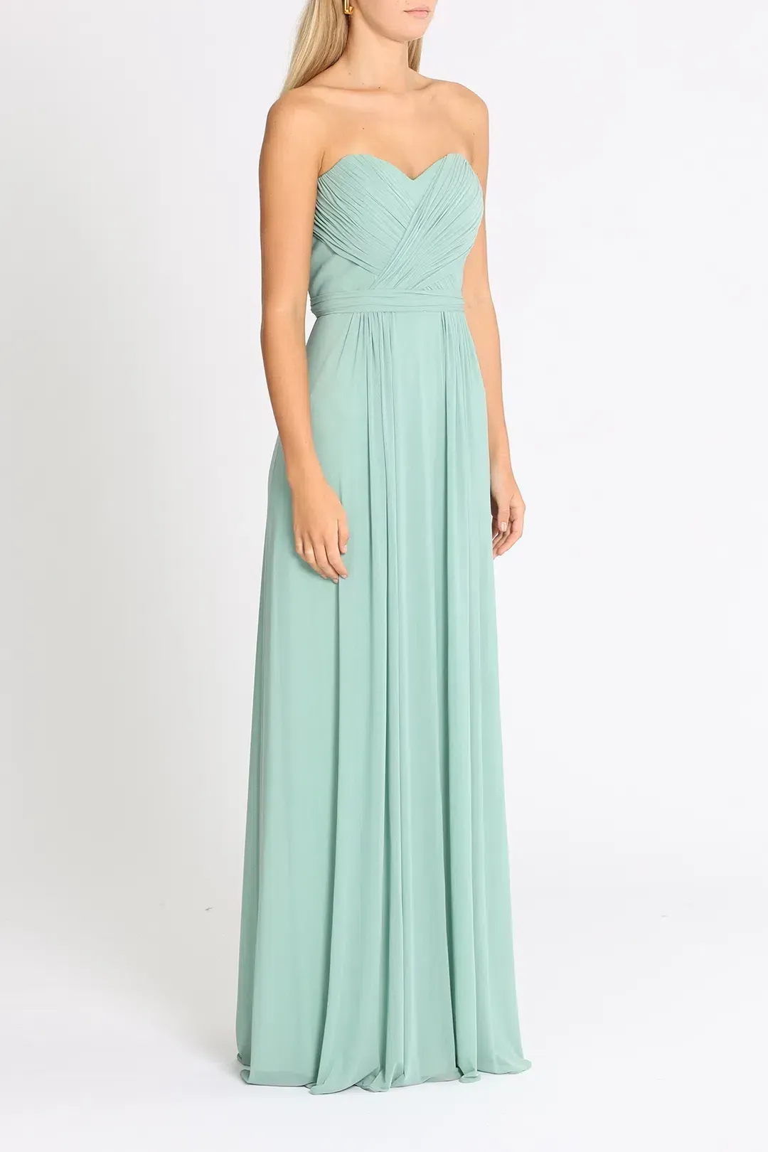 Tania Olsen Raven TO832 Strapless Gown in Mint Size 10 for rent on The Volte - main image