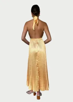 L'Idee Renaissance Split Gown Mango Gold Size 8 for rent on The Volte - image 3