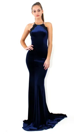Studio Minc Navy Promise Gown Navy Size 8 for rent on The Volte - image 1