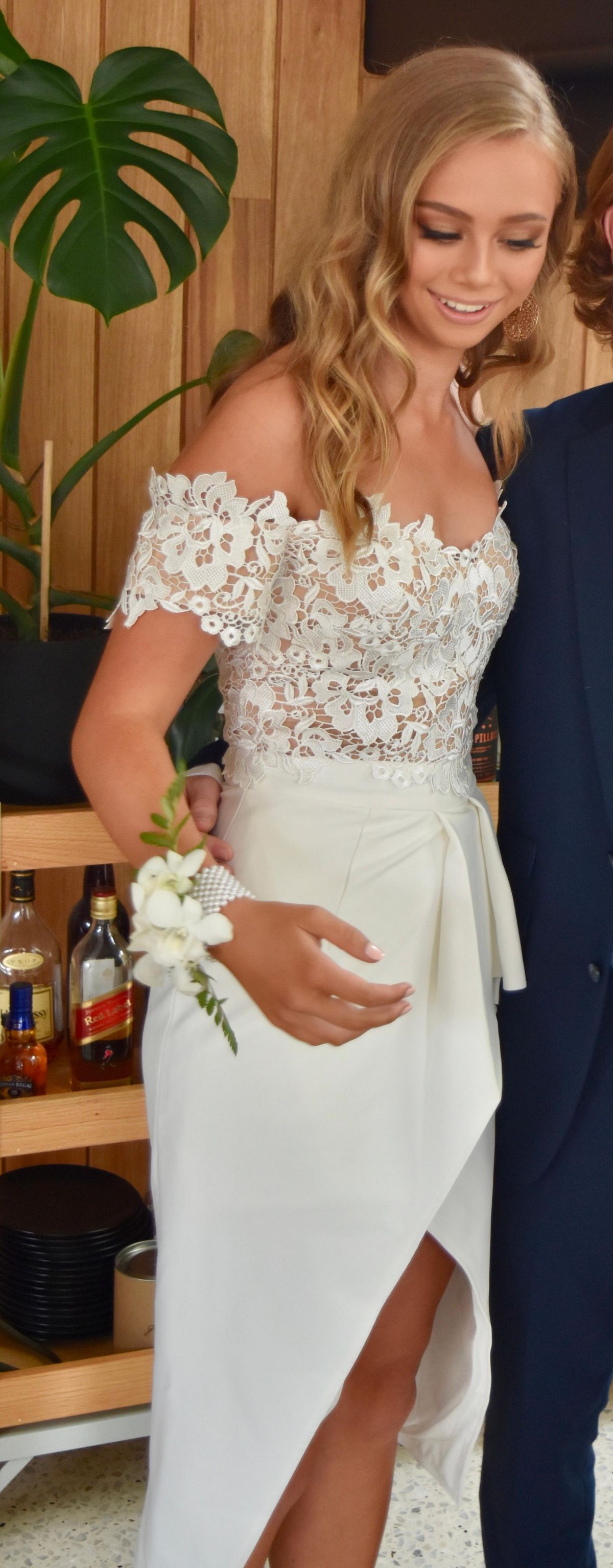 Elle Zeitoune Tango Dress White Size 6 - Image 3