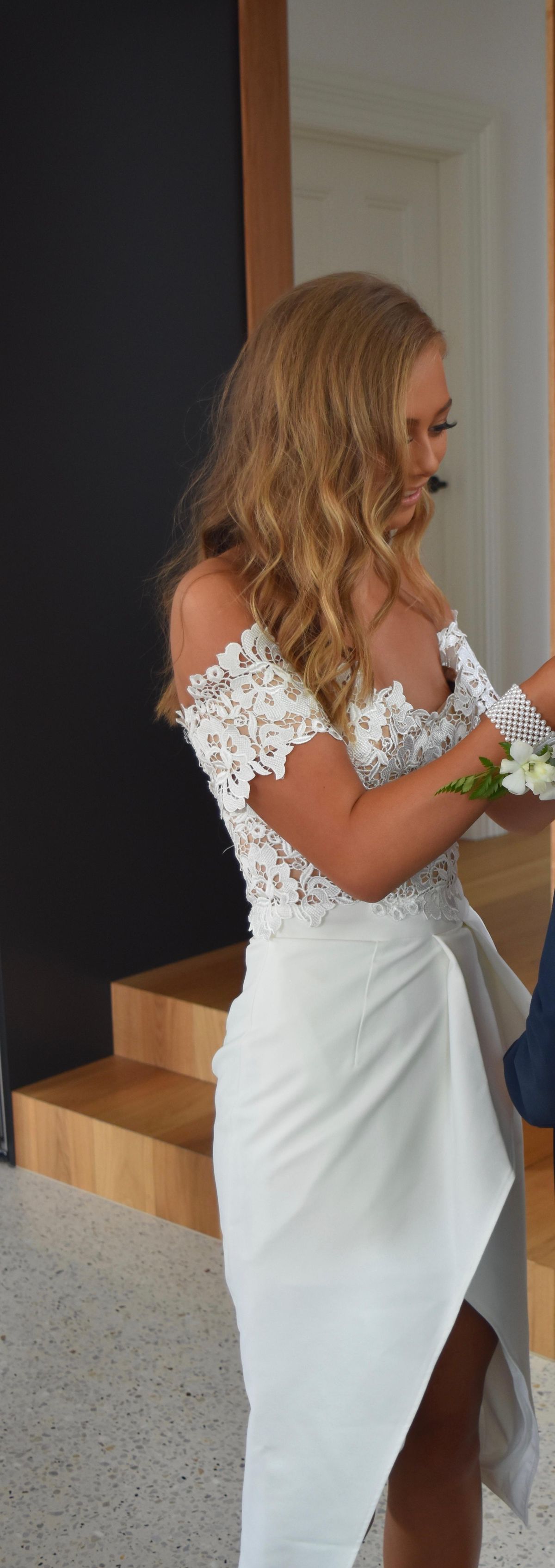 Elle Zeitoune Tango Dress White Size 6 - Image 4