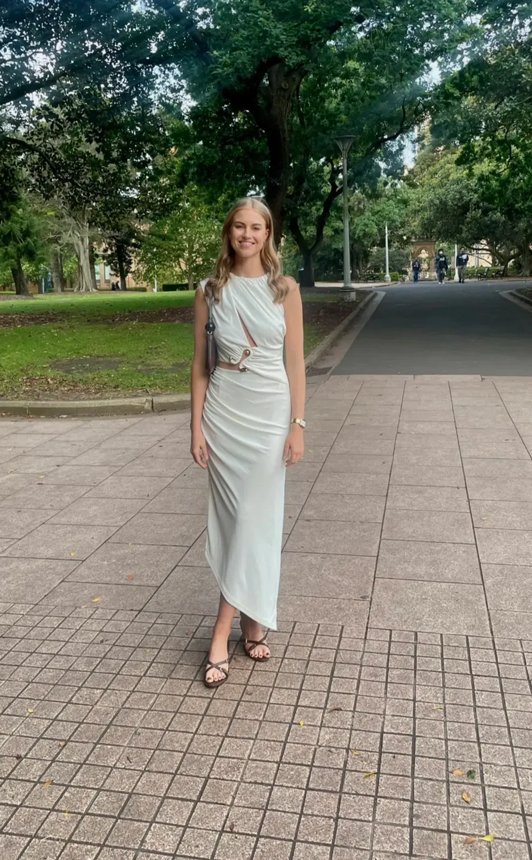 C/MEO Collective Entropy Dress White Size 8 for rent on The Volte - main image