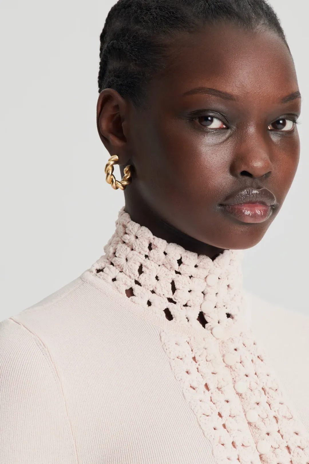 Scanlan Theodore Crepe Knit Daisy Soft Dress Blush Size L/AU 12 for rent on The Volte - main image