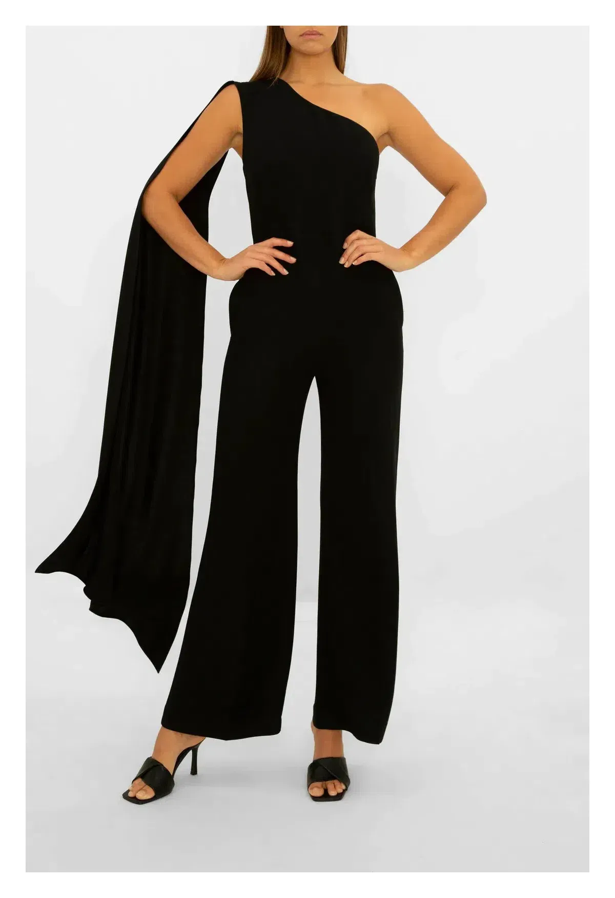 Carla Zampatti Homage to Carla Jumpsuit Black Size 8 - Image 1