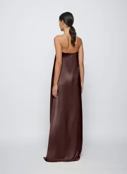 Anna Quan Delfina Dress Shaved Chocolate Size 8 for rent on The Volte - image 3