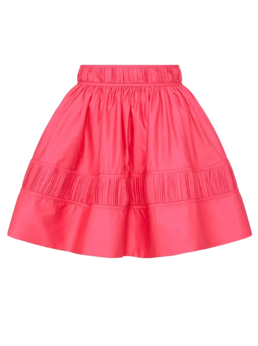 Aje Pepper Ruched Crop Bodice Size 14 & Calder Mini Skirt Size 12 Set Rouge Pink for rent on The Volte - main image