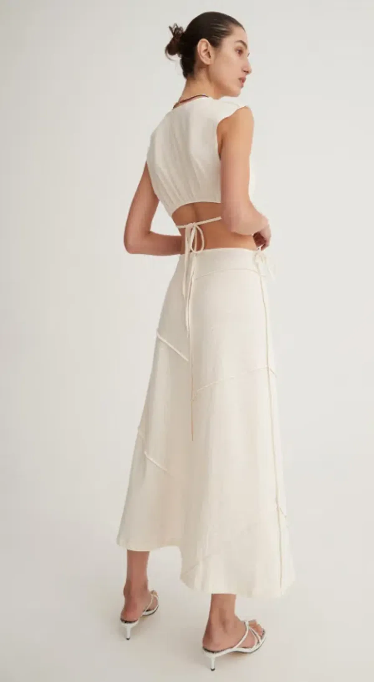 Hansen & Gretel Catalina Top Size 10 and Skirt Size 12 Set Sand - Image 4