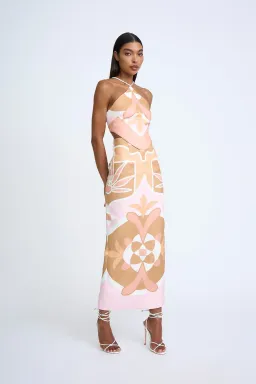 By Johnny Desert Blooms Set in Pink Tan Multi Size Small / AU 10 for rent on The Volte - image 1
