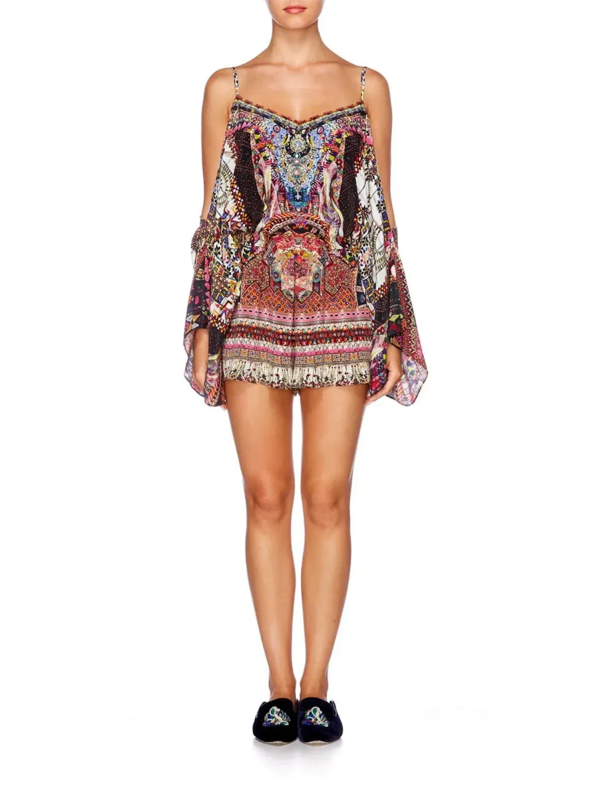 Camilla Franks Drop Shoulder Playsuit Tiny Dancer Size L / AU 14 - Image 1