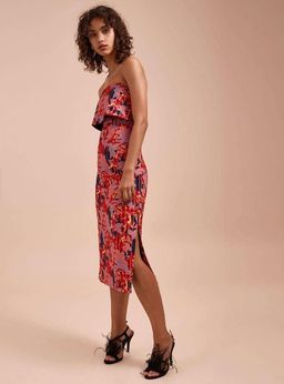 C/MEO Collective Entice Midi Dress Floral Size 6 for rent on The Volte - image 3