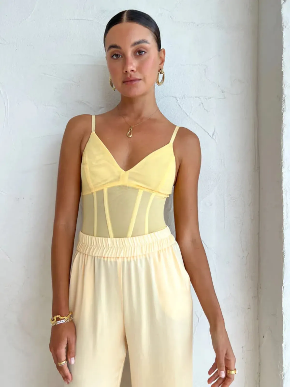 Viktoria and Woods Omega Bustier Corset Top Flax Size 0 / AU 6 - Image 2