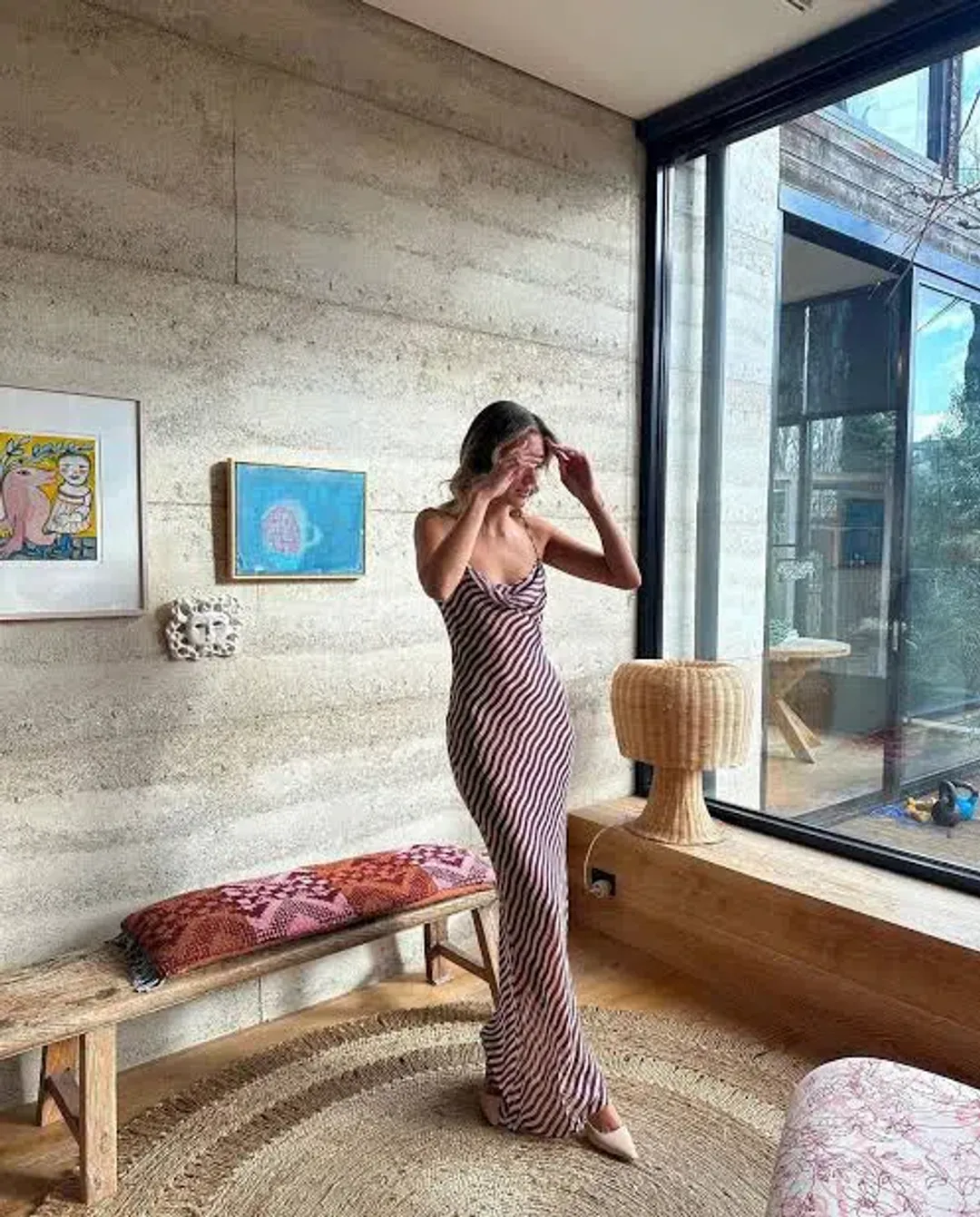 Rat & Boa Assisi Dress Print Size 14 for rent on The Volte - main image