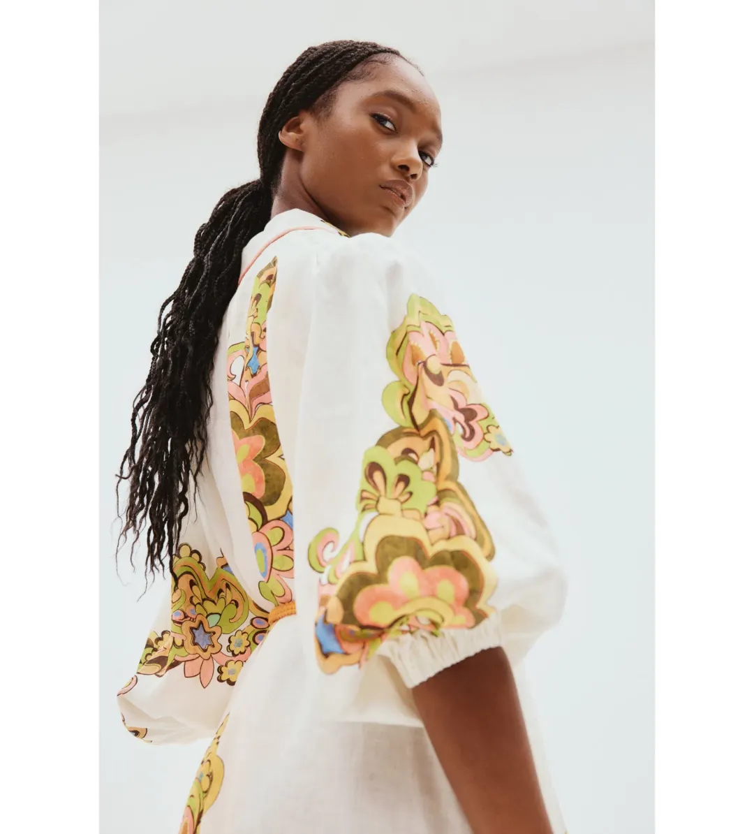 Alemais Starscape Shirtdress Print Size 14 for rent on The Volte - main image