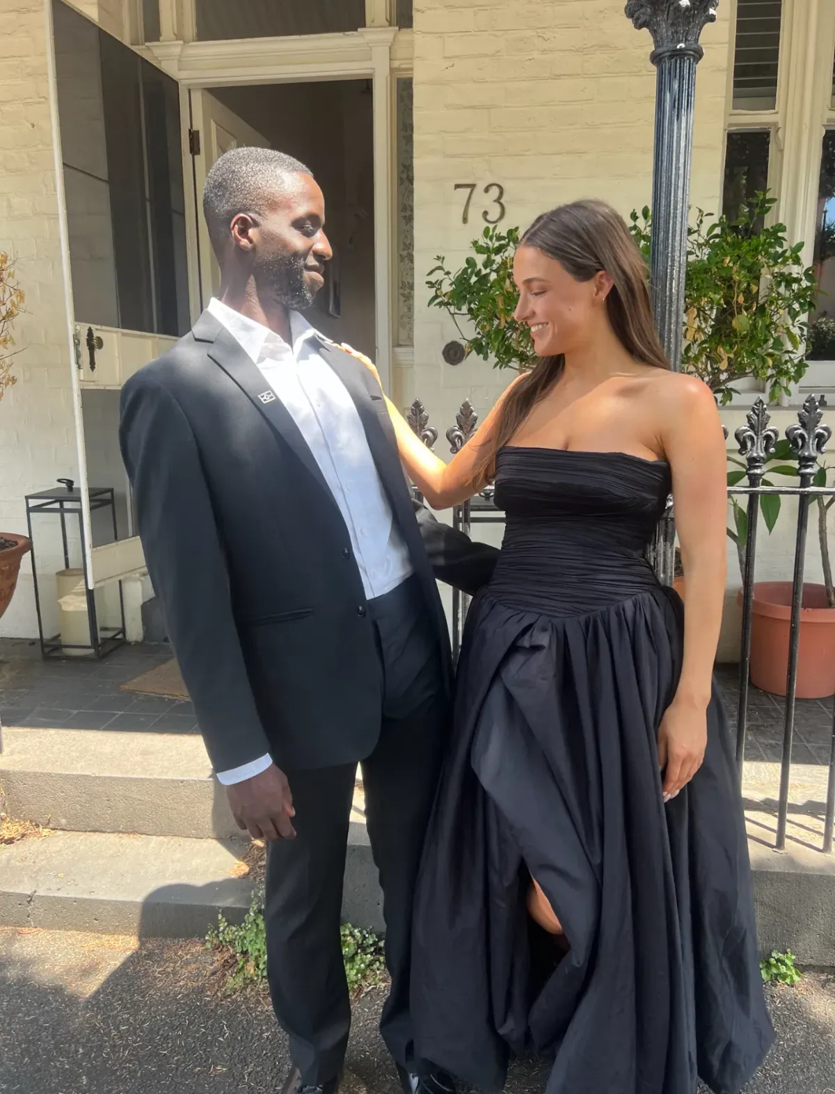 Aje Violette Bubble Hem Maxi Dress Black Size 10 - Image 4