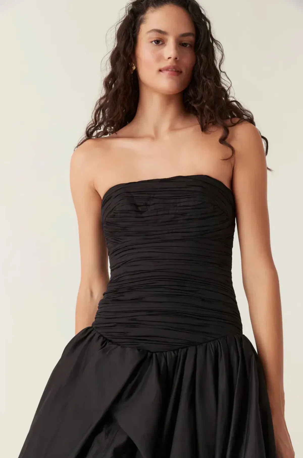 Aje Violette Bubble Hem Maxi Dress Black Size 10 - Image 2