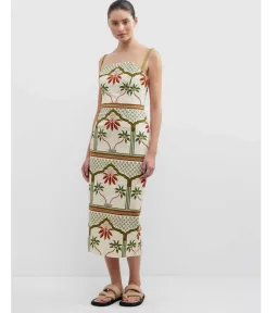 Pasduchas Vida Midi Dress Fiesta Size 10 for rent on The Volte - image 2