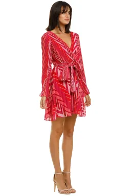 Talulah Sugar & Spice LS Mini Dress in Tango Stripe Size 6 for rent on The Volte - image 3