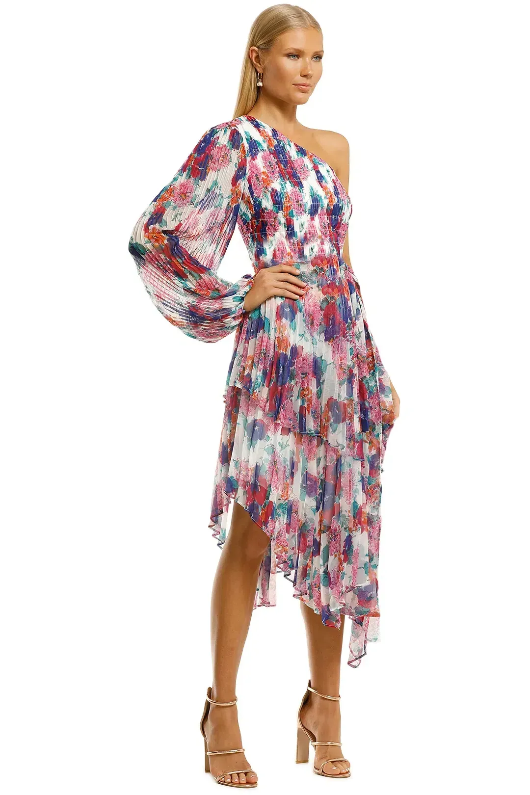 Talulah Always You Midi Dress in Floral Fantasia Print Size 16 for rent on The Volte - main image