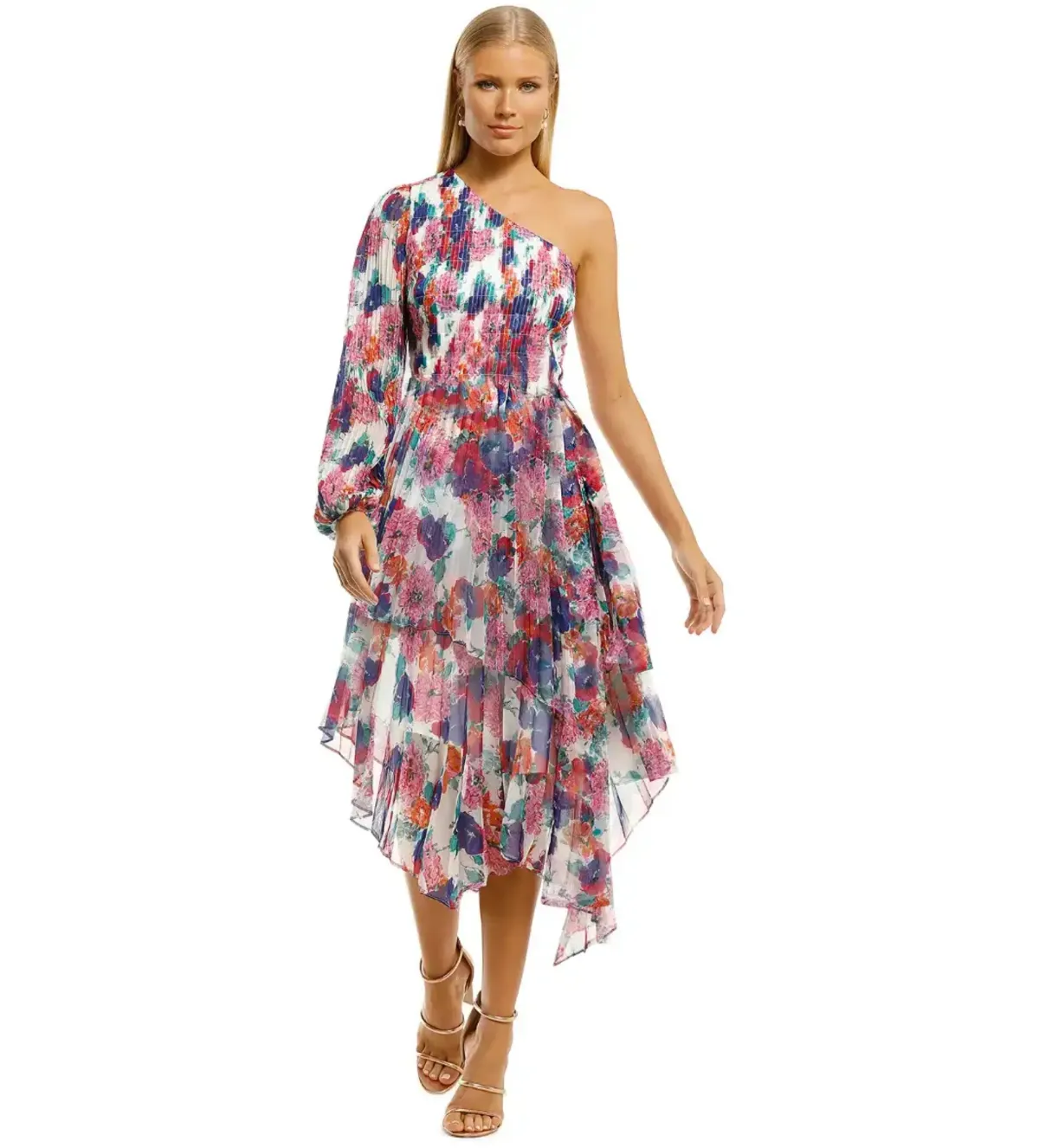 Talulah Always You Midi Dress in Floral Fantasia Print Size 6 - Image 1