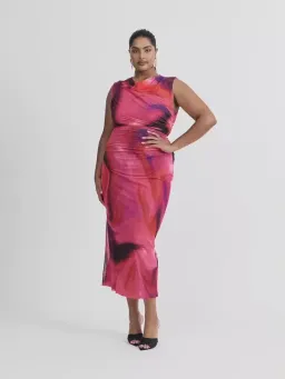 Sheike Tornado Mesh Midi Dress Multi Size 16 for rent on The Volte - image 1