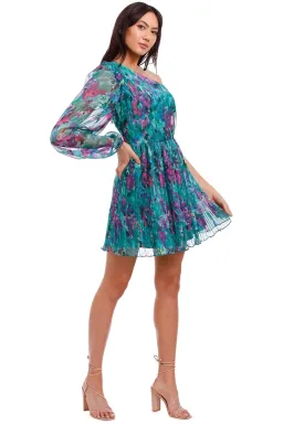 Talulah Barcelona Nights Mini Dress in Watercolour Floral Print Size 8 for rent on The Volte - image 3