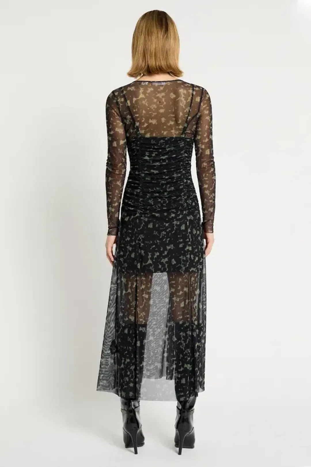 Sass & Bide Skin Deep Long Sleeve Midi Dress Black Size 10 for rent on The Volte - main image