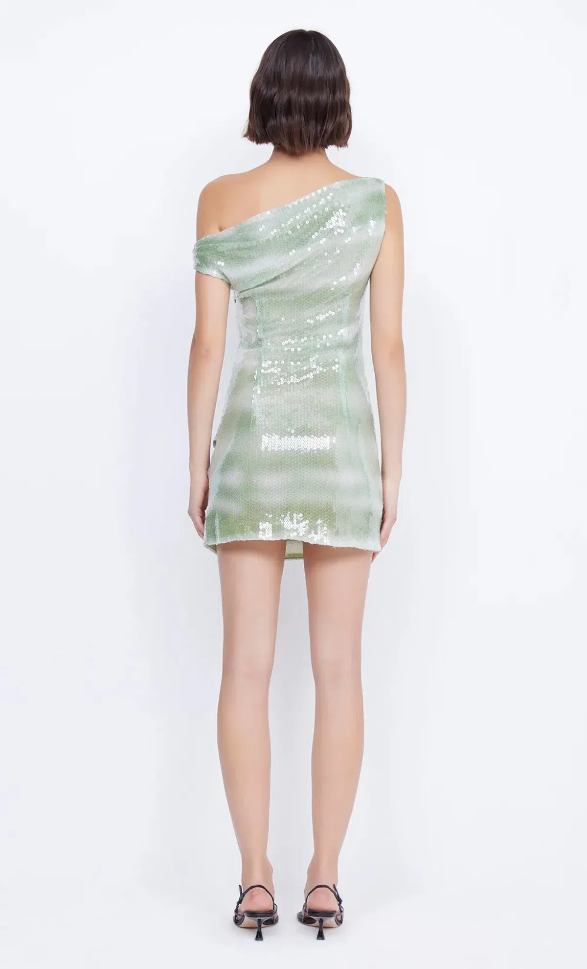 Bec & Bridge Brydie Asym Mini Dress Mint Ombre Size 8 / AU 8 - Image 4