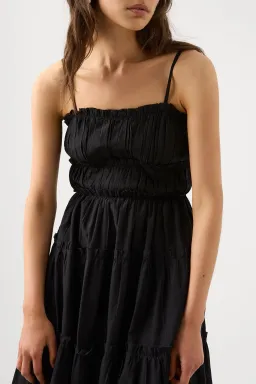 Aje Luna Tiered Maxi Dress Black Size 16 for rent on The Volte - image 2