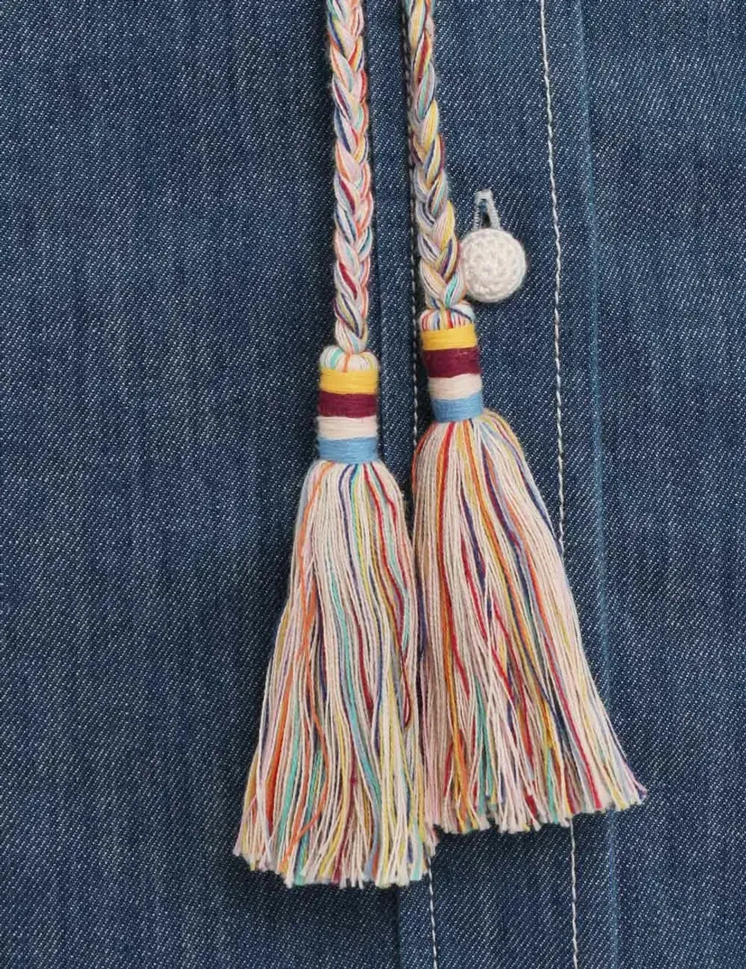 Zimmermann Laurel Scallop Midi Dress Blue Lagoon Size 0P / AU 6 for rent on The Volte - main image