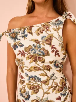 Sir the Label Eleanora Tie Shoulder Dress Viola Floral Print Size 3 / AU 12 for rent on The Volte - image 2