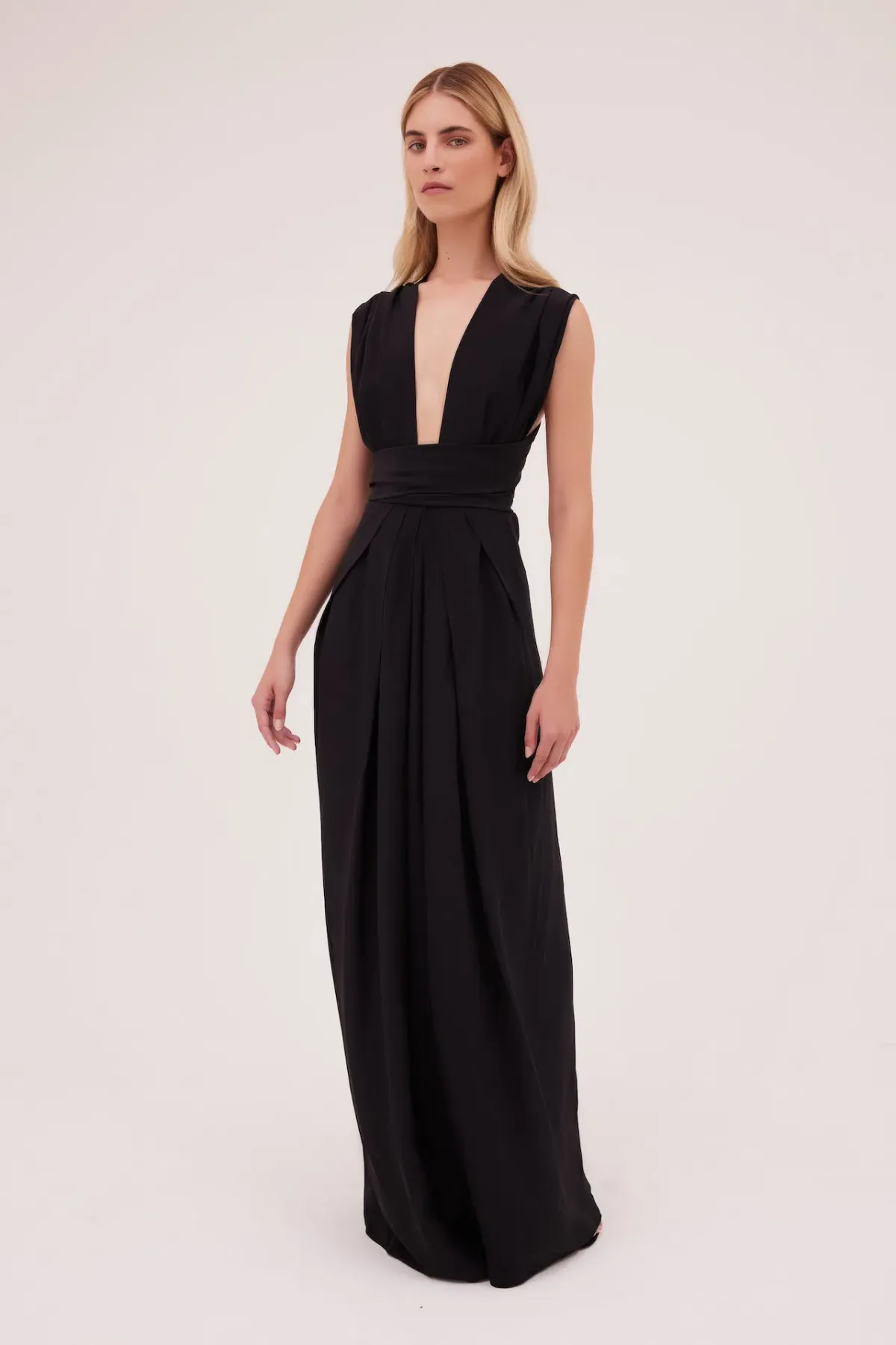 Bianca Spender Silk CDC Ascendant Gown Black Size 0 / AU 6 - Image 1