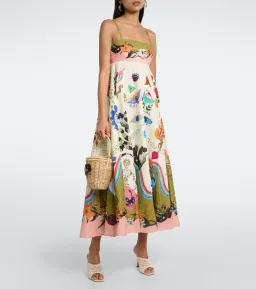 Alemais Evergreen Printed Maxi Sundress Multi Size 8 for rent on The Volte - image 1