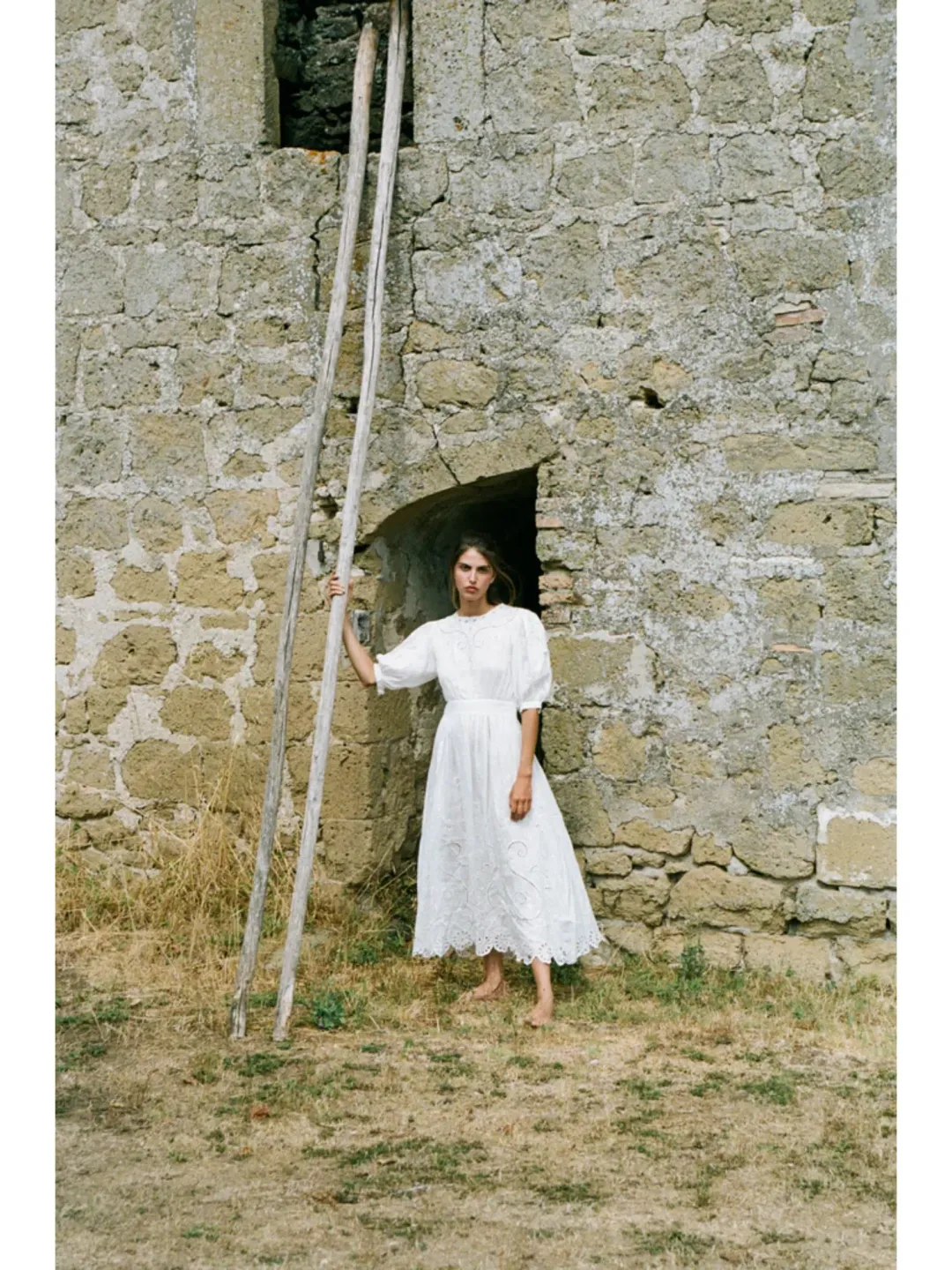 All That Remains Ines Dress in White Size AU 8 for rent on The Volte - main image