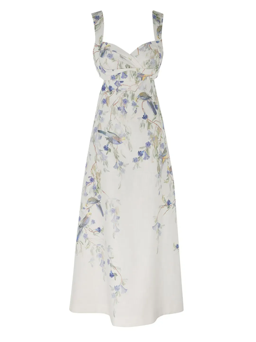 Zimmermann Natura Midi Dress in Blue Bird Size 1 / AU 10 for rent on The Volte - main image